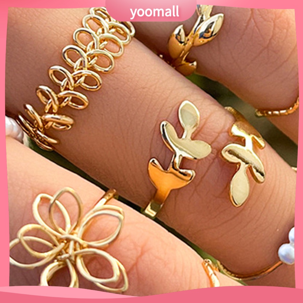 Set 10 Nhẫn Đeo Khớp Ngón Tay Phong Cách Bohemian