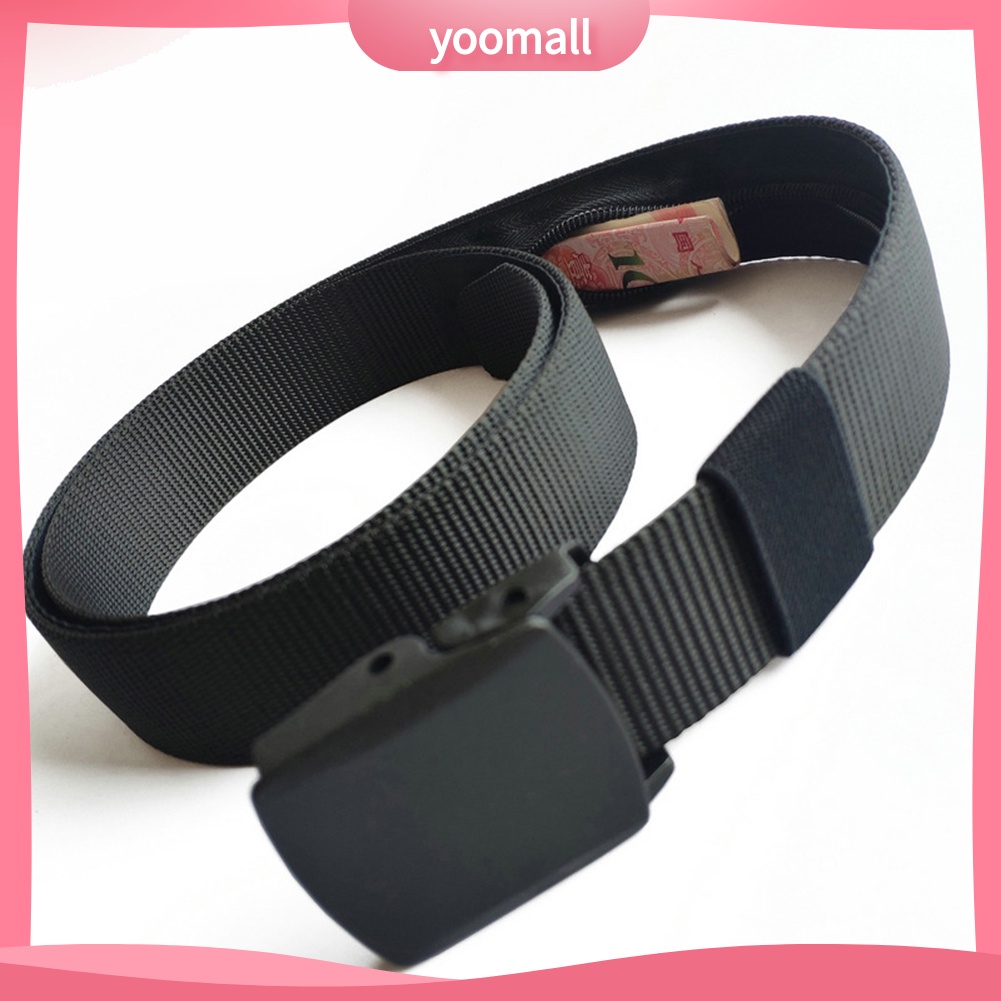 Túi Đeo Hông Màu Trơn Có Khóa Kéo Chống Trộm Tiện Dụng Mang Theo Du Lịch / Chơi Thể Thao