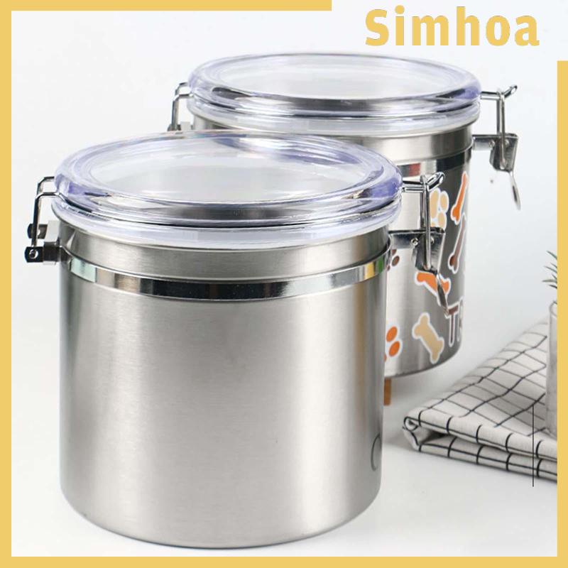 Hũ Đựng Cà Phê / Hạt / Đồ Ăn Vặt Bằng Thép Không Gỉ Tiện Dụng Cho Nhà Bếp