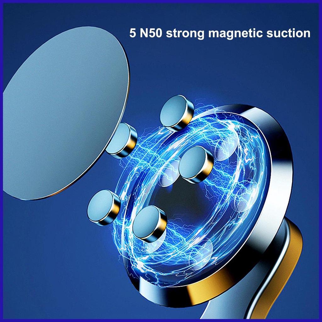 Giá Đỡ Điện Thoại Hít Nam Châm Có Thể Điều Chỉnh Góc 720 Độ Cho Xe Hơi