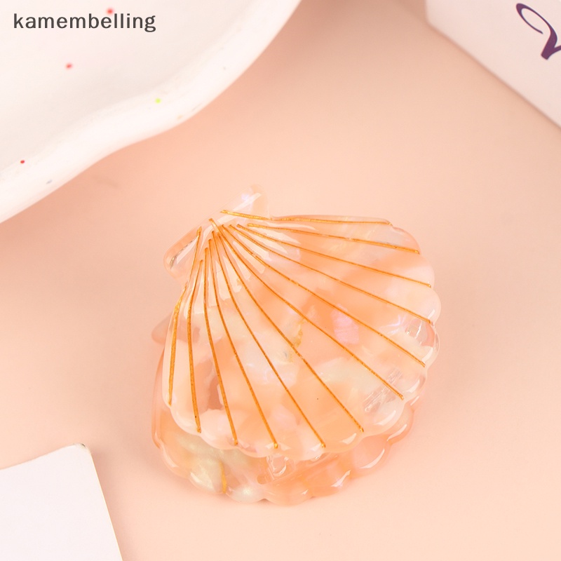 Kẹp Tóc Hình Vỏ Sò Bằng Nhựa Acrylic 1 Cái Cho Nữ
