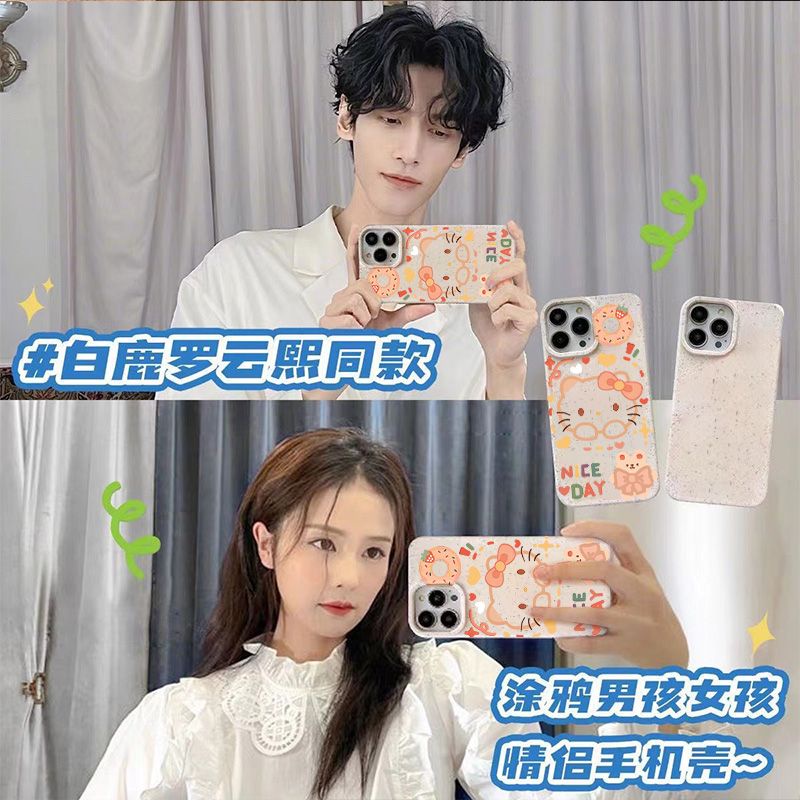 Ốp Điện Thoại Mềm Chống Sốc In Hình Gấu Hello Kitty Cho Iphone 12 Plus 11 7 max 14 Pro 813