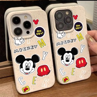 Ốp điện thoại dẻo in hình mickey tiếng anh đơn giản chống sốc cho iphone 14promax 13 12 11 7 8plus