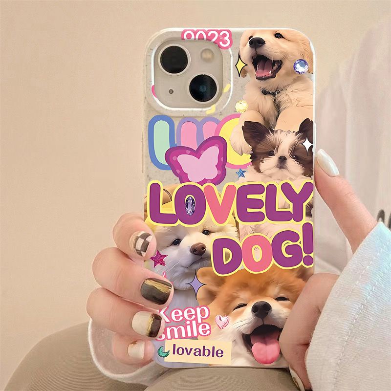 Ốp Điện Thoại Mềm Chống Sốc In Hình Chú Chó Dễ Thương Cho Iphone 13plus 14pro11 12 8 7 max