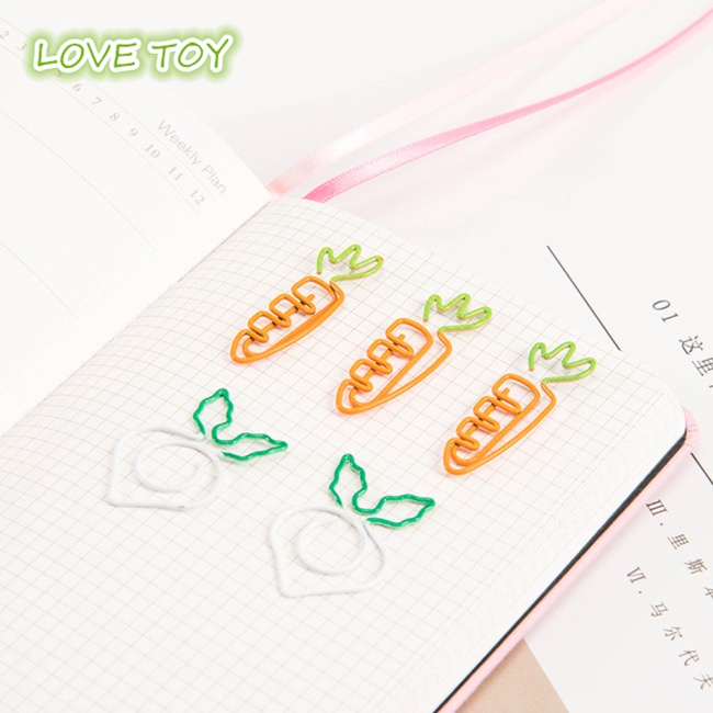 Set 20 Kẹp Giấy Họa Tiết Trái Cây Dễ Thương