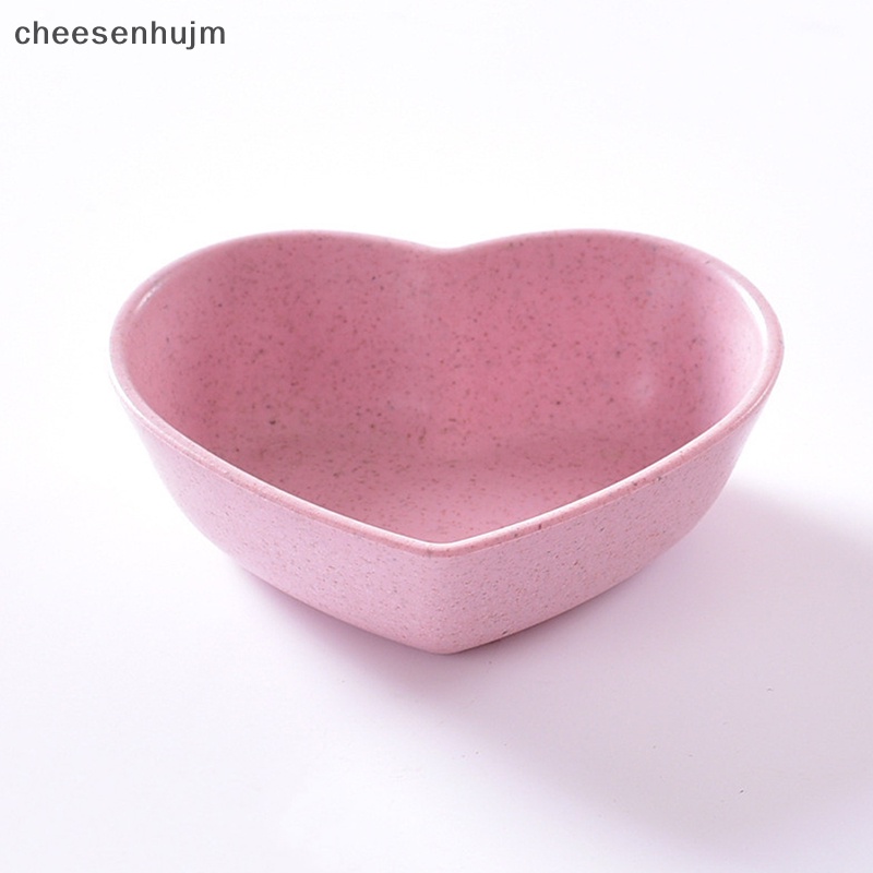 Tô Đựng Thức Ăn Bằng Chất Liệu Lúa Mạch Hình Trái Tim Nhỏ Nhắn Xinh Xắn
