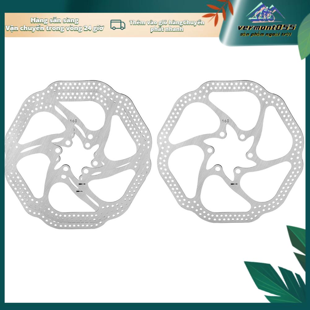 Vermont055 Xe Đạp Phanh Đĩa Cơ Phía Trước Sau Bộ Cánh Quạt 160Mm