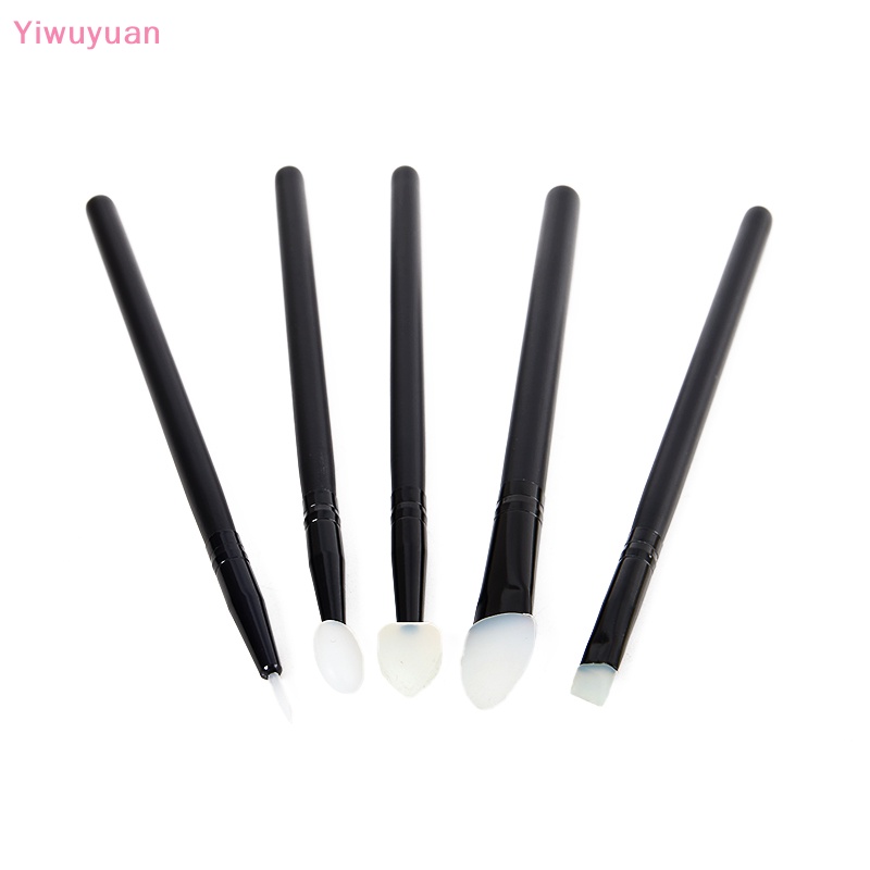 Bộ 5 Cọ Trang Điểm Mắt Môi Mặt Bằng Silicon Mềm
