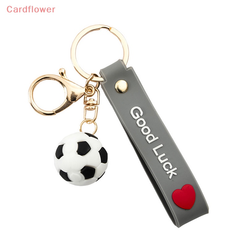 < Cardflower > Móc Chìa Khóa Treo Túi Xách Thể Thao Mặt Bóng Rổ Tennis Bóng Đá Vui Nhộn Mới