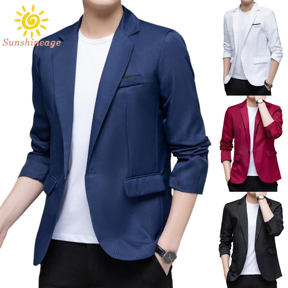 Áo Khoác Tuxedo Mỏng Màu Sắc Thanh Lịch Cho Nam