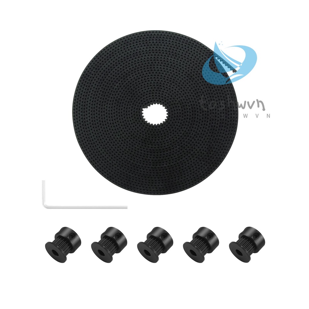 Dây Đai Hẹn Giờ GT2 Rộng 6mm Dài 5M Với 5 Bánh Răng GT2 20 5mm Cho Máy In 3D