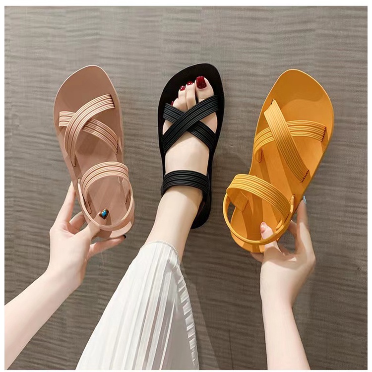 Sandal Đế Bằng Thiết Kế Mới Thời Trang Mùa Hè Dành Cho Nữ