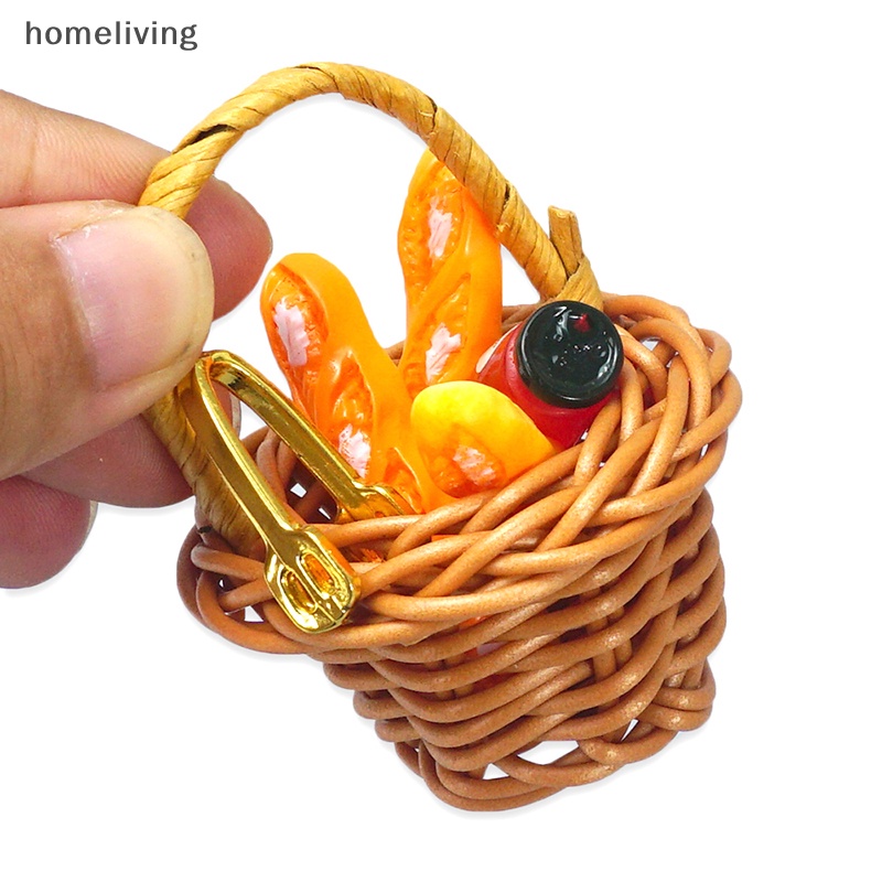 1 Bộ Rổ Bánh Mì Tỉ Lệ 1: 12 Dùng Trang Trí Nhà Búp Bê