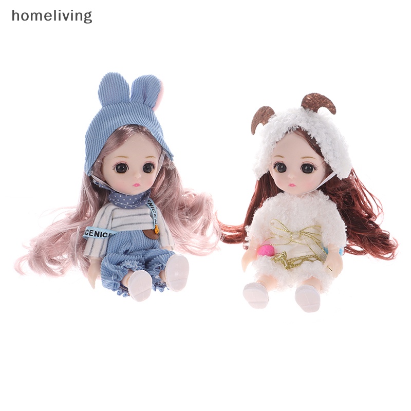 Búp Bê Mini 17cm Có Khớp Chuyển Động Xinh Xắn