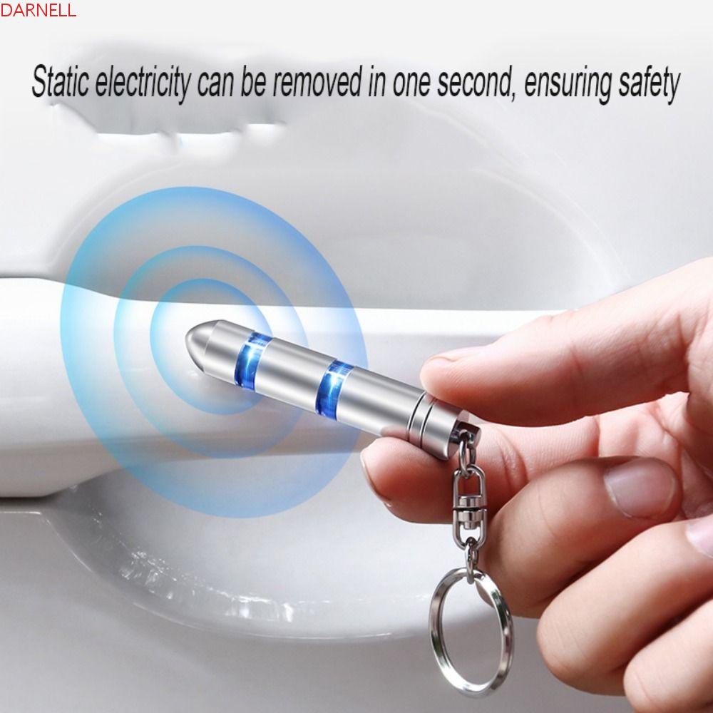 Móc Khóa Xe Hơi Mạ Đồng Chống Tĩnh Điện Có Đèn LED Tháo Gỡ Tiện Dụng