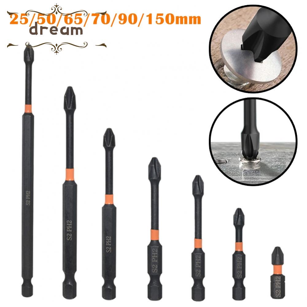 【DREAMLIFE】Screwdriver Bit 1pc Alloy Steel Not Easy To Rust 1/4Inch Hex Impact Bit