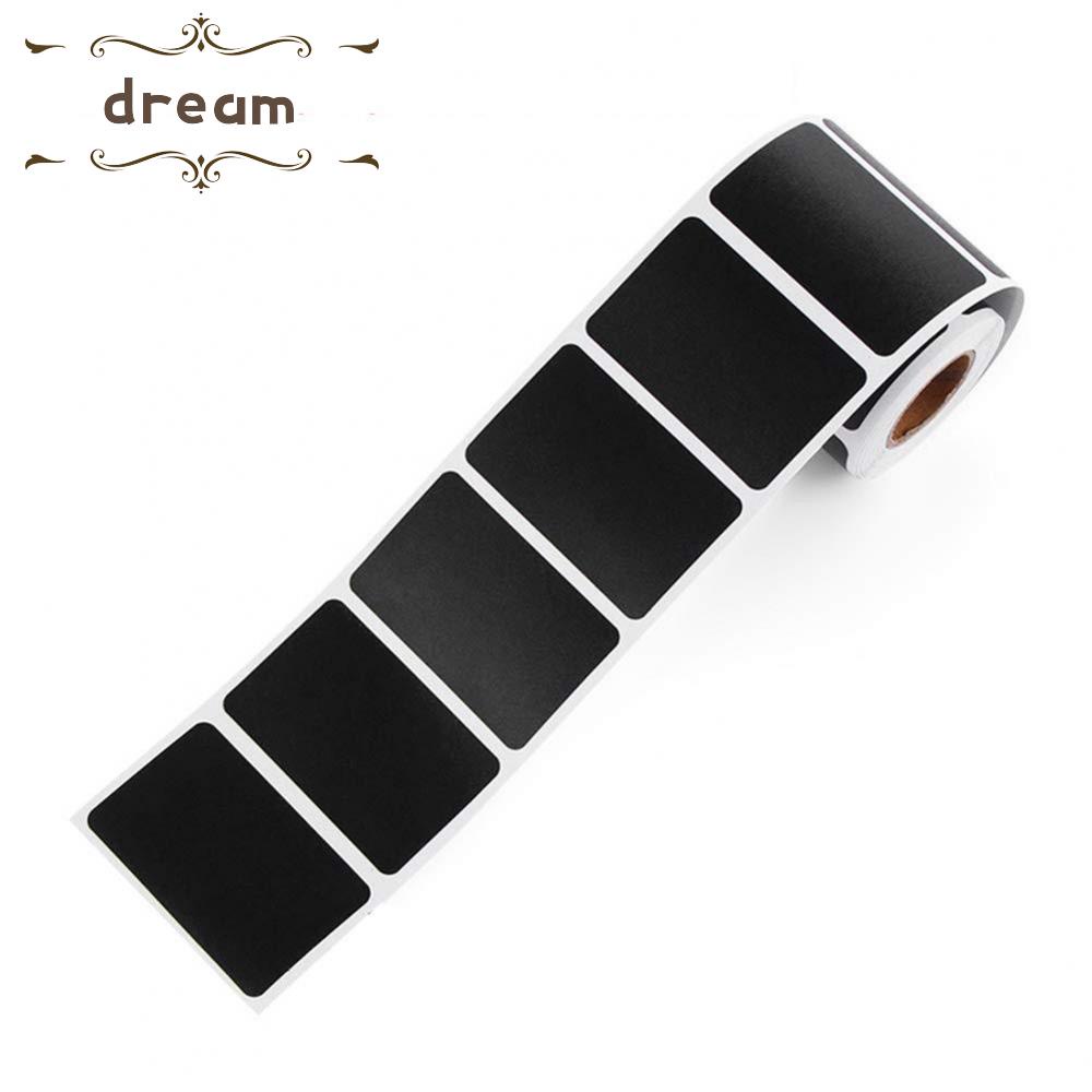 【DREAMLIFE】Sticker Labels Chalkboard Craft Kitchen Jar Removable Blackboard Chalk