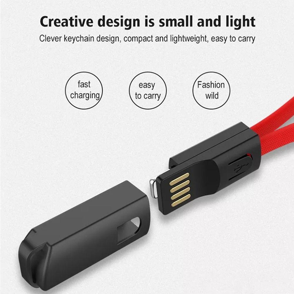 Dây Cáp Sạc Nhanh 2.4A 2.4A 22cm Bằng PVC Nhỏ Gọn Tiện Dụng