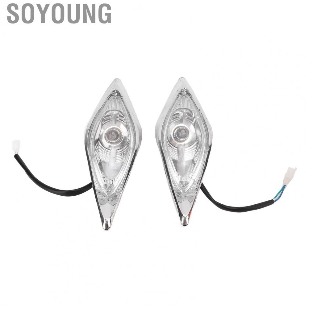 Soyoung ATV Head Light Chinese Headlight Safer Driving 3Pin Male Plug Weatherproof Shockproof for 50-250cc 4 Wheel Replacement