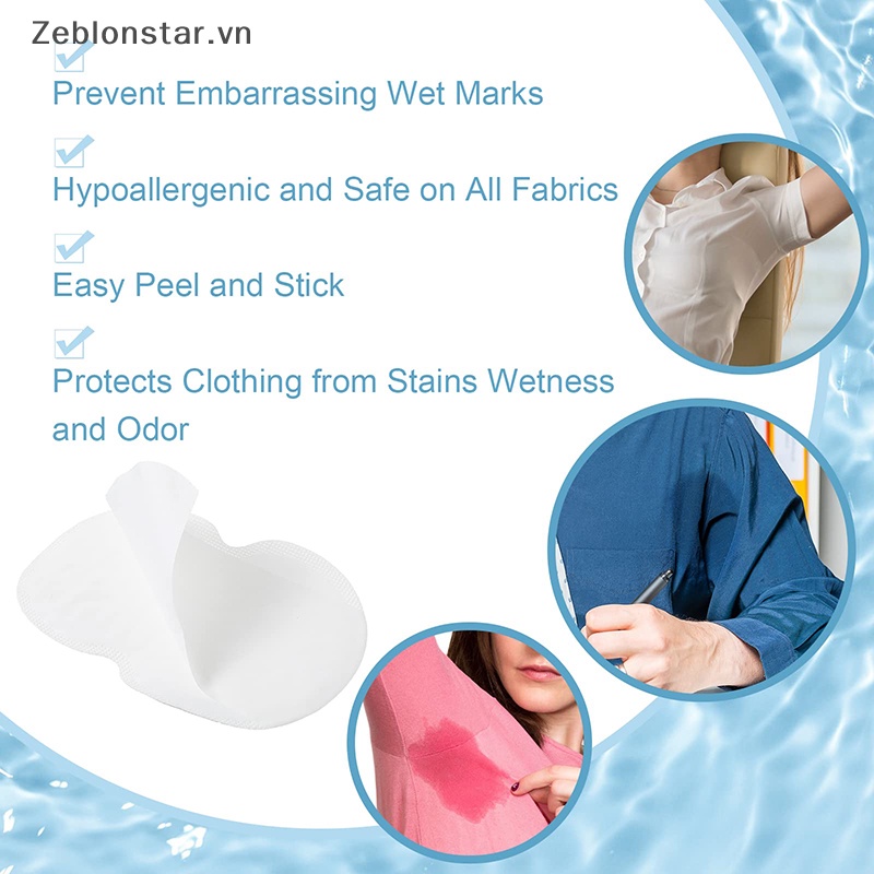 Set 10 / 30 Miếng Dán Thấm Hút Mồ Hôi Cho Vùng Da Dưới Cánh Tay