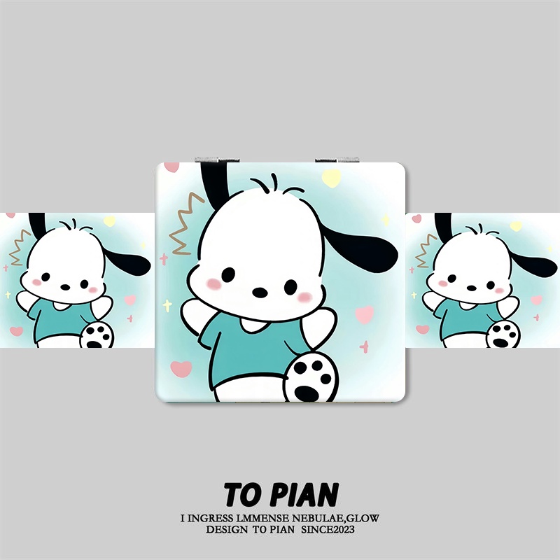 Gương Trang Điểm Gấp Gọn Thiết Kế Hình Stitch Dễ Thương Sáng Tạo Dành Cho Nữ