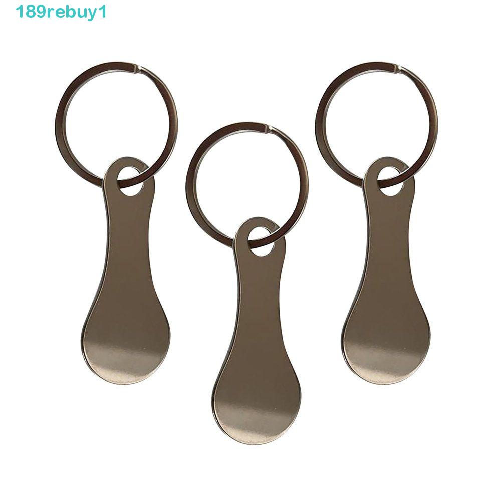 Rebuy1 Móc Khóa Dạng Xe Đẩy Mua Sắm Bằng Kim Loại Unisex