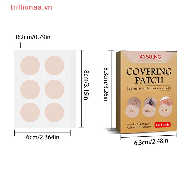 Bộ 60 Miếng Dán Che Khuyết Điểm Hình Xăm Chống Nước