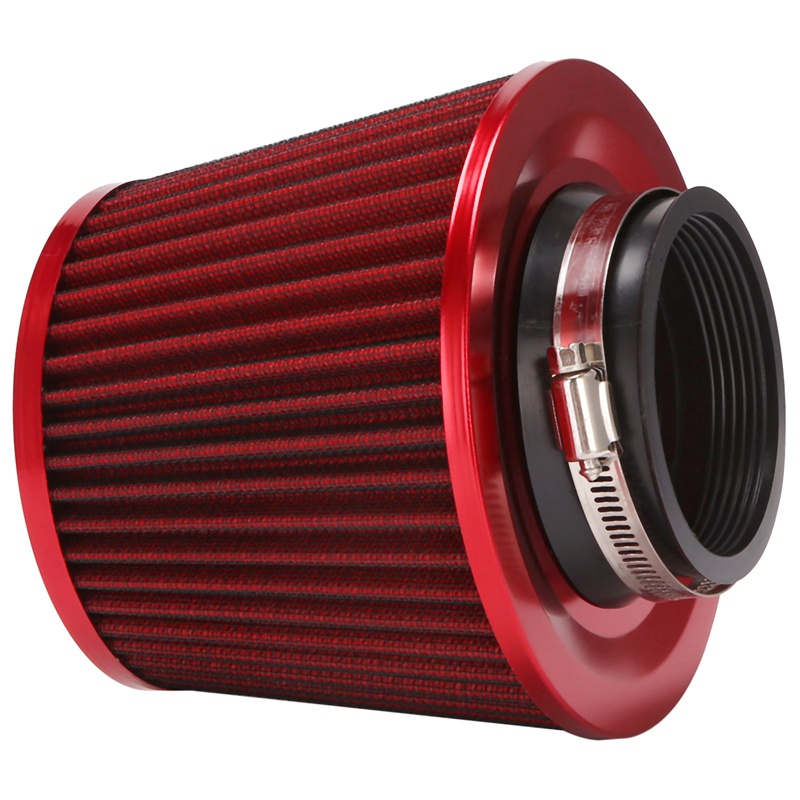 Bộ Lọc Không Khí Công Suất Cao Hình Nón Lưới Màu Đỏ Thông Dụng Cho Xe Hơi