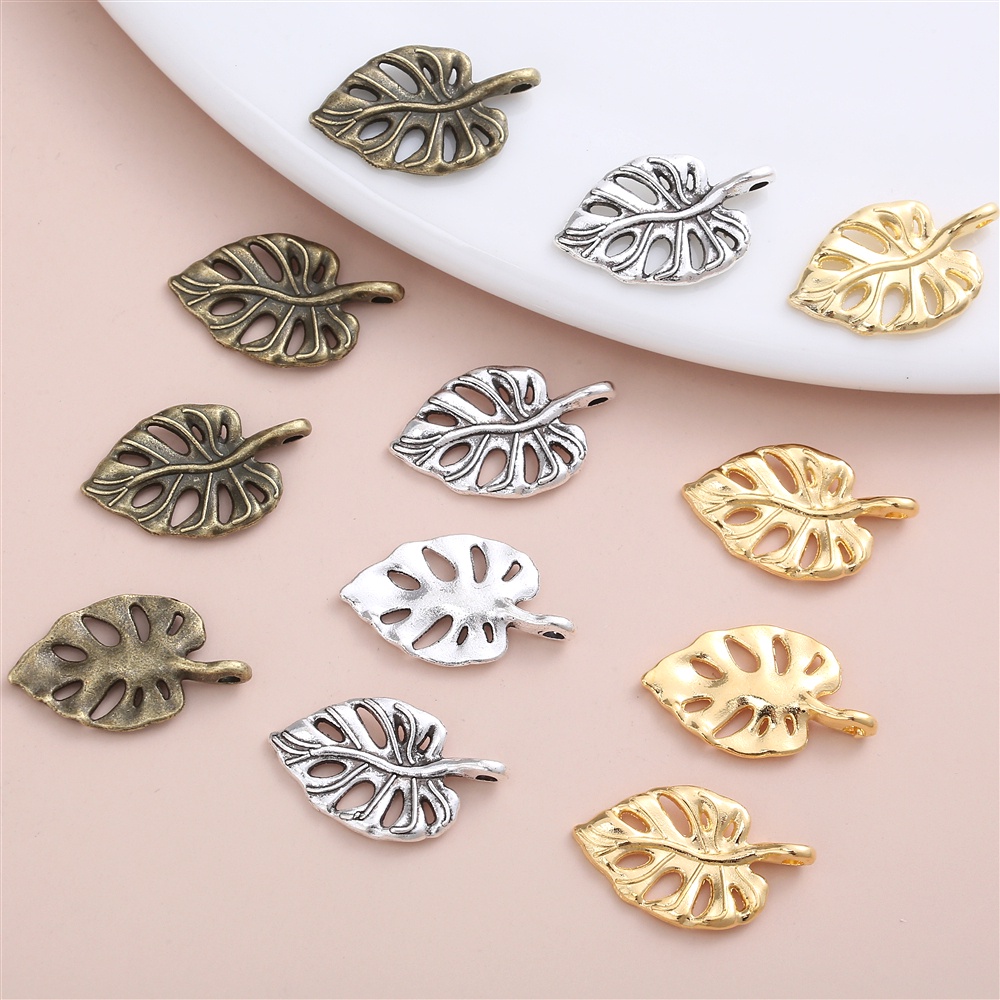 Set 20 Mặt Vòng cổ Hình Chiếc Lá Phong Cách Vintage