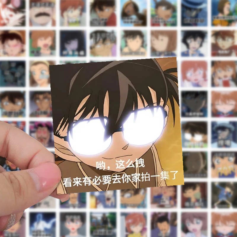 Bộ 110 Tấm Sticker Chống Thấm Nước Hình Thám Tử Conan Phantom Thief Kidd Merchandise DIY Trang Trí Máy Tính
