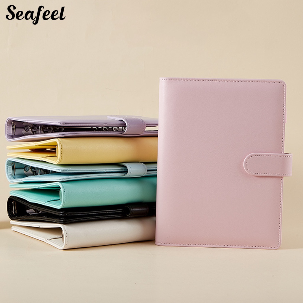 Vỏ Bọc Sổ Tay Chống Thấm Nước 6 Lỗ Họa Tiết Lá Cây Thông Dụng