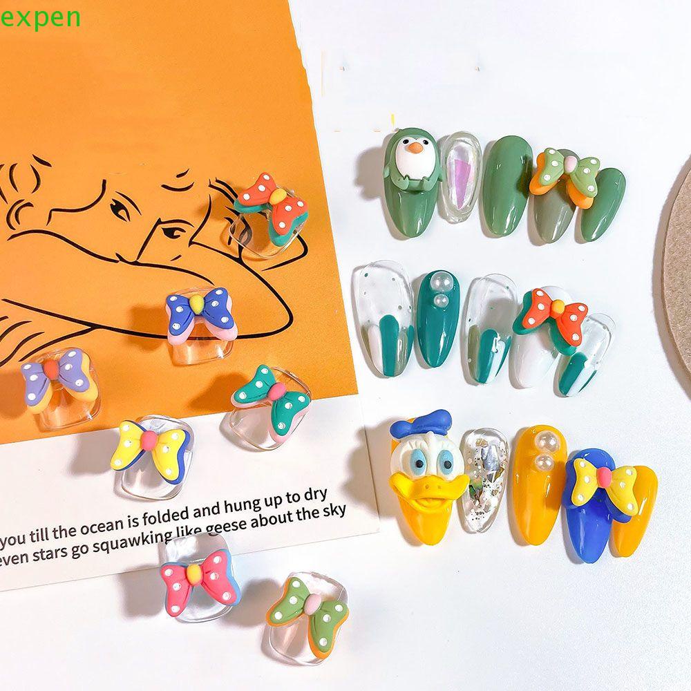 Phụ Kiện Trang Trí Móng Tay Hình Nơ Dễ Thương DIY