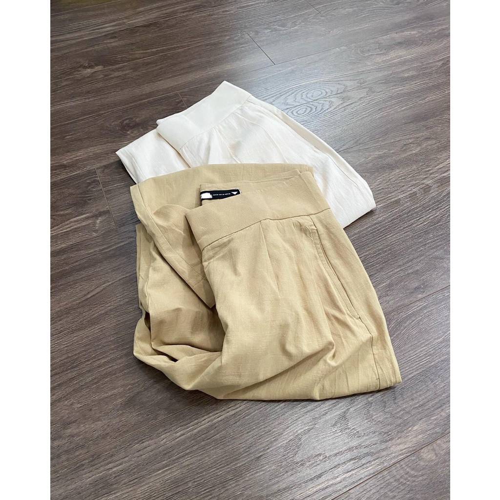 Quần Linen Nút Chéo Z.R
