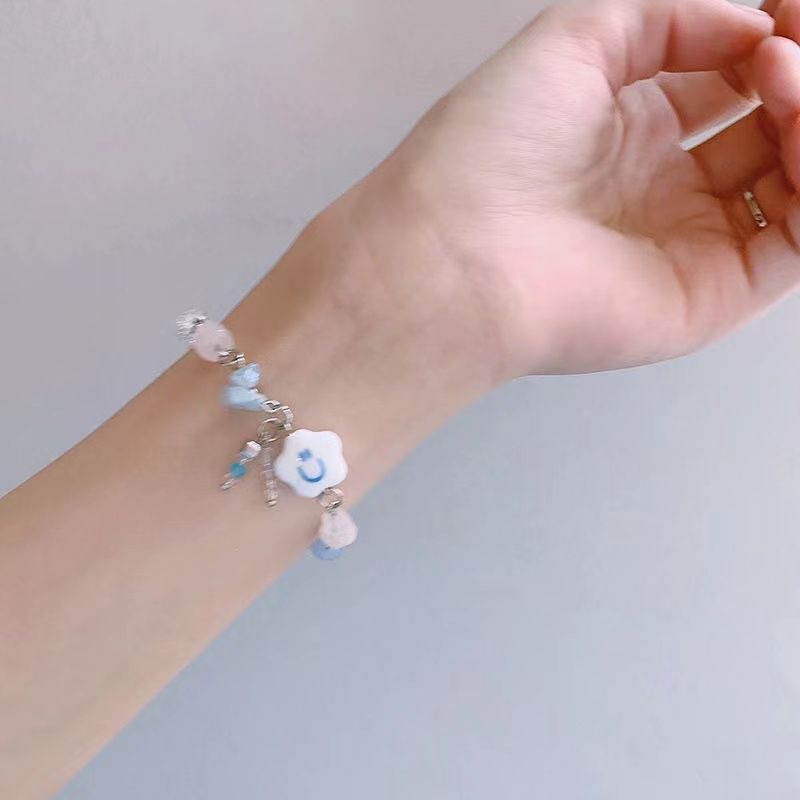 Vòng Tay Mặt Hình Đám Mây Nhiều Màu Sắc Thời Trang Cho Cặp Đôi Y2K OUYOUVN