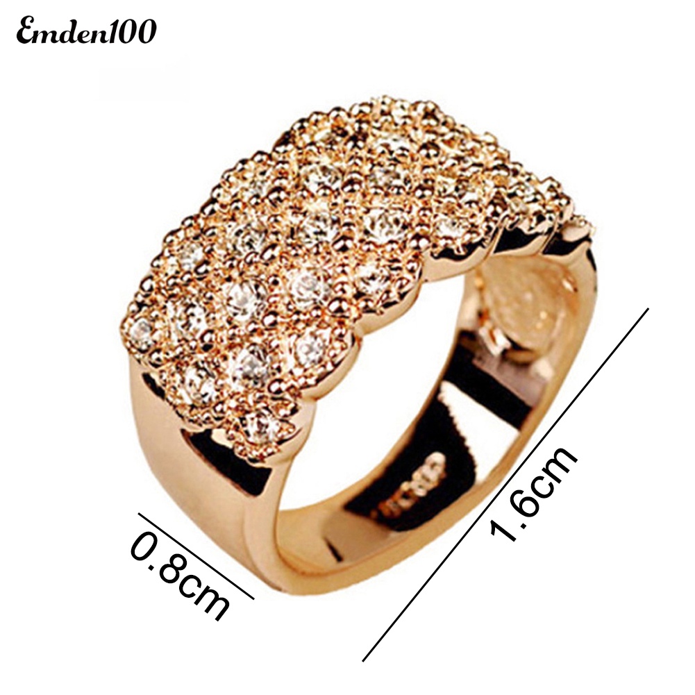 Nhẫn Đính Đá Kiểu Dáng Sang Trọng Cho Nữ