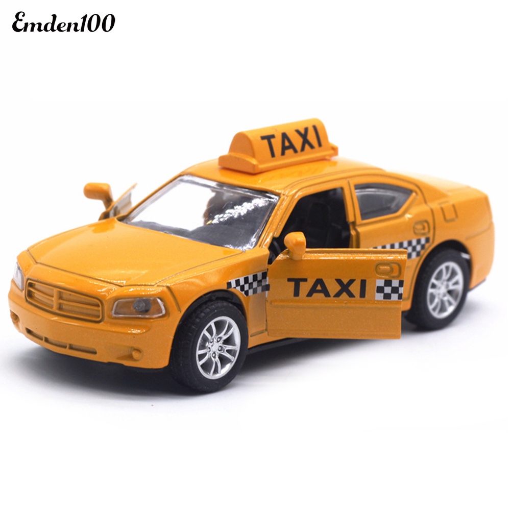 Mô Hình Xe Taxi Emden Emden 1 / 32 Bằng Hợp Kim Có Đèn LED Và Âm Thanh Giáo Dục Cho Bé