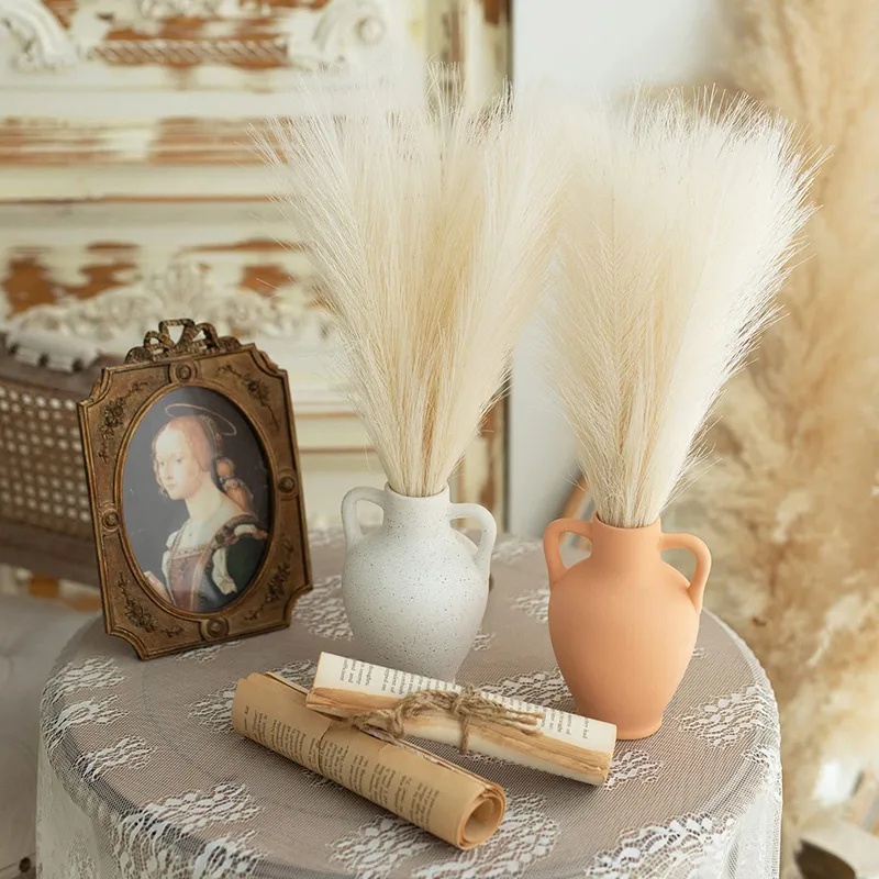 Cây Sậy Nhân Tạo Bằng Lông Nhung Dùng Trang Trí Phông Nền Tiệc Cưới / Năm Mới DIY