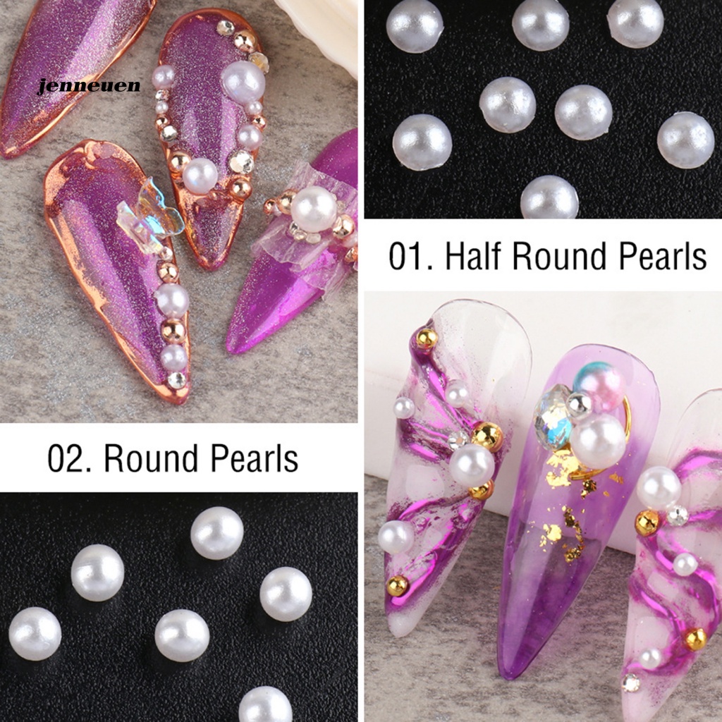 Hạt Ngọc Trai Đính Trang Trí Móng Tay Cho Nữ