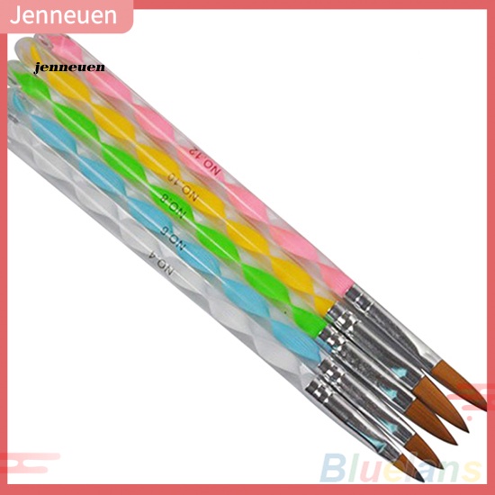 Set 5 Cọ Vẽ Trang Trí Móng Tay Nghệ Thuật 3D DIY