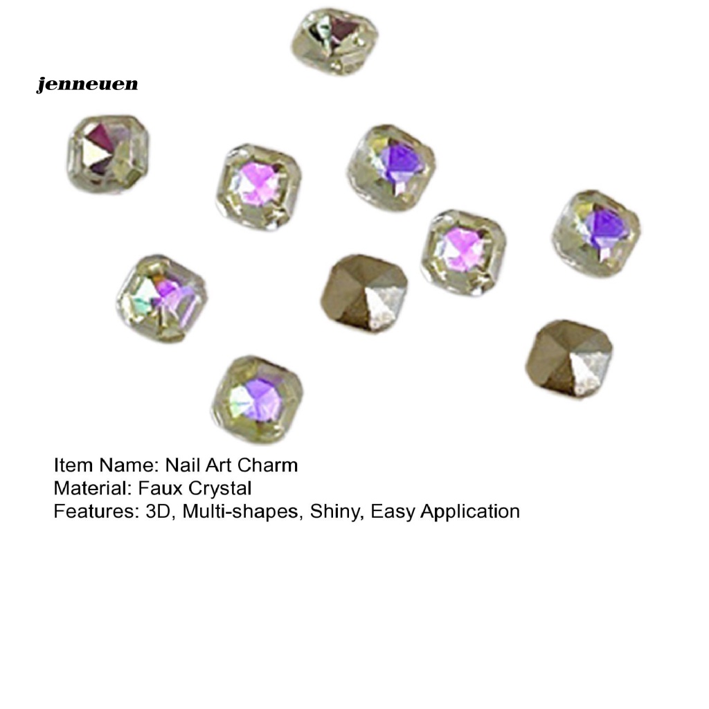 Jen Set 10 Tấm Bảng Rộng Sử Dụng Để Làm Móng Lấp Lánh Có Thể Sử Dụng Để Trang Trí Quần Áo / Điện Thoại / Laptop