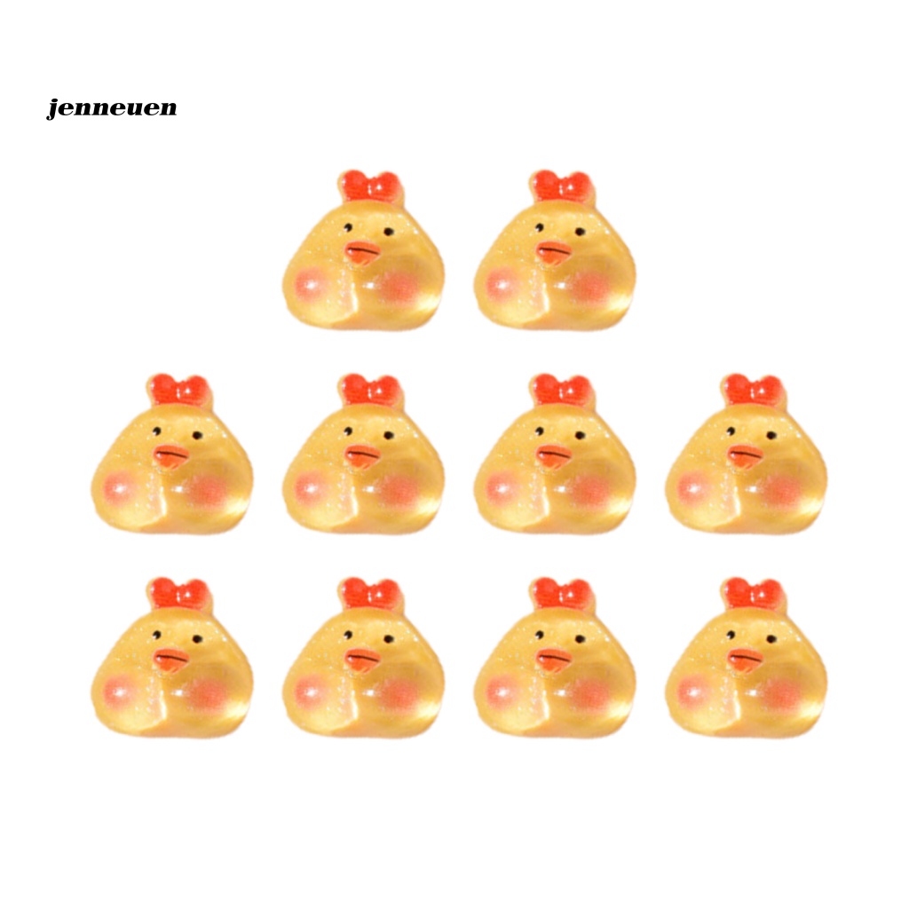 Set 10 Phụ Kiện Trang Trí Móng Tay 3D Hình Động Vật Bằng Nhựa Resin