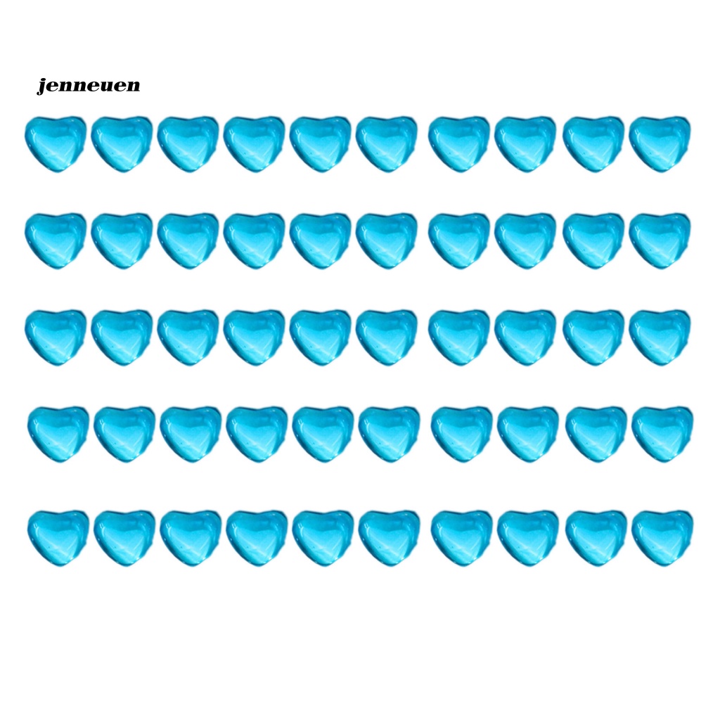 Bộ 50 Móng Tay Giả Trái Tim Màu Sắc Tươi Sáng Trang Trí Nghệ Thuật Cho Móng Tay