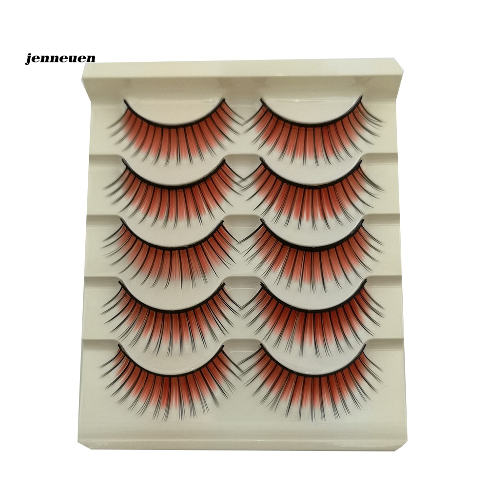 Lông Mi Giả Dày Dài Tự Nhiên Nhiều Màu Sắc Thời Trang