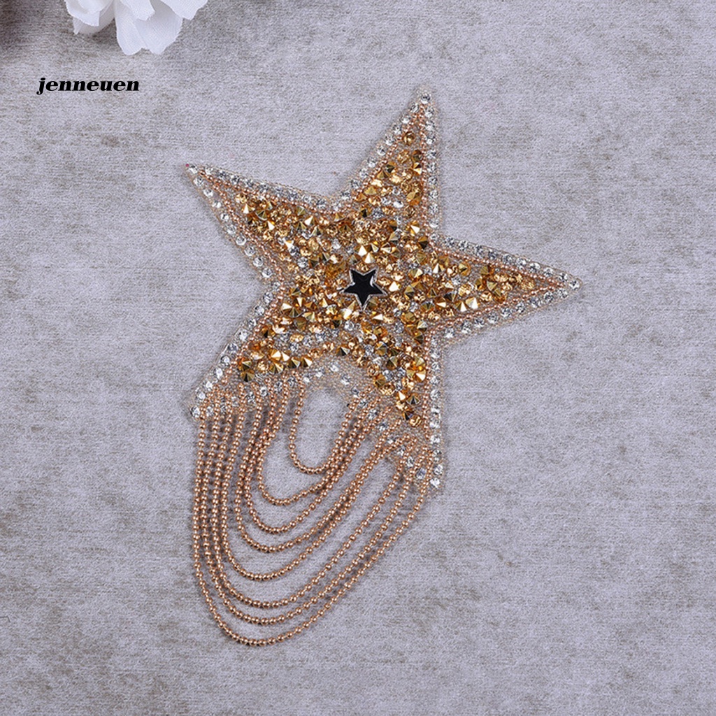 Miếng Dán Ủi Quần Áo Hình Ngôi Sao Năm Cánh Lấp Lánh