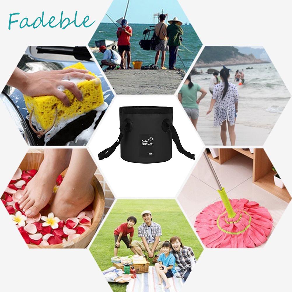 Xô Đựng Cá Đa Năng 12L 12L Có Thể Gấp Gọn Tiện Dụng