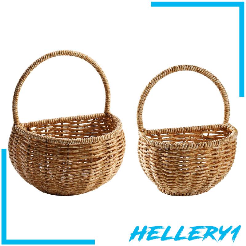 Giỏ Đựng Trái Cây Dạng Treo Có Tay Cầm Tiện Lợi Dành Cho Nhà Bếp / Phòng Tắm