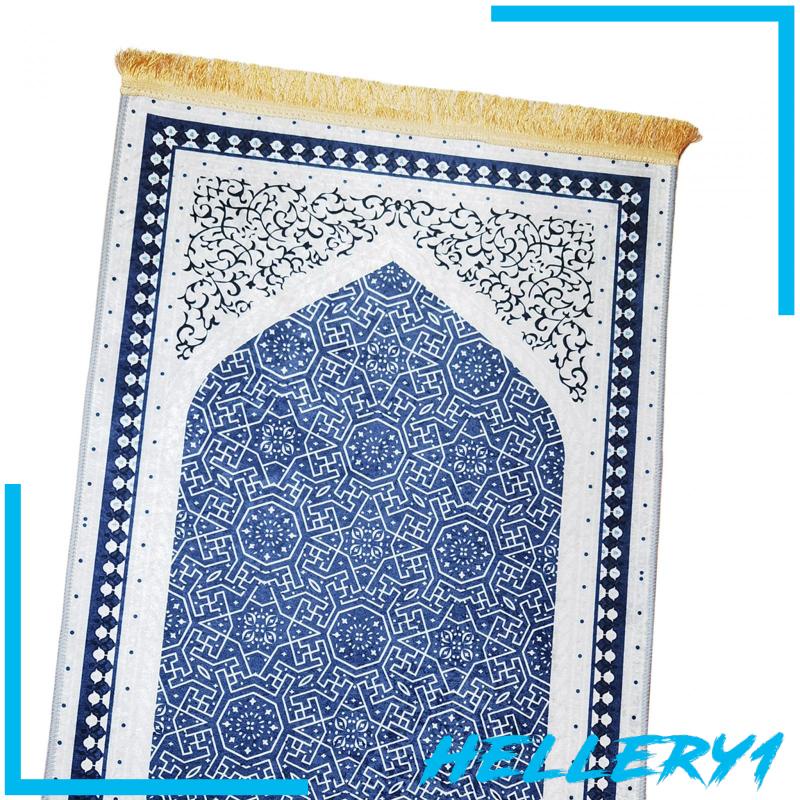 Thảm Cầu Nguyện Hình Chữ Nhật Bằng Polyester In Họa Tiết Thổ Nhĩ Kỳ Phối Tua Rua Thanh Lịch Cho Nam Và Nữ