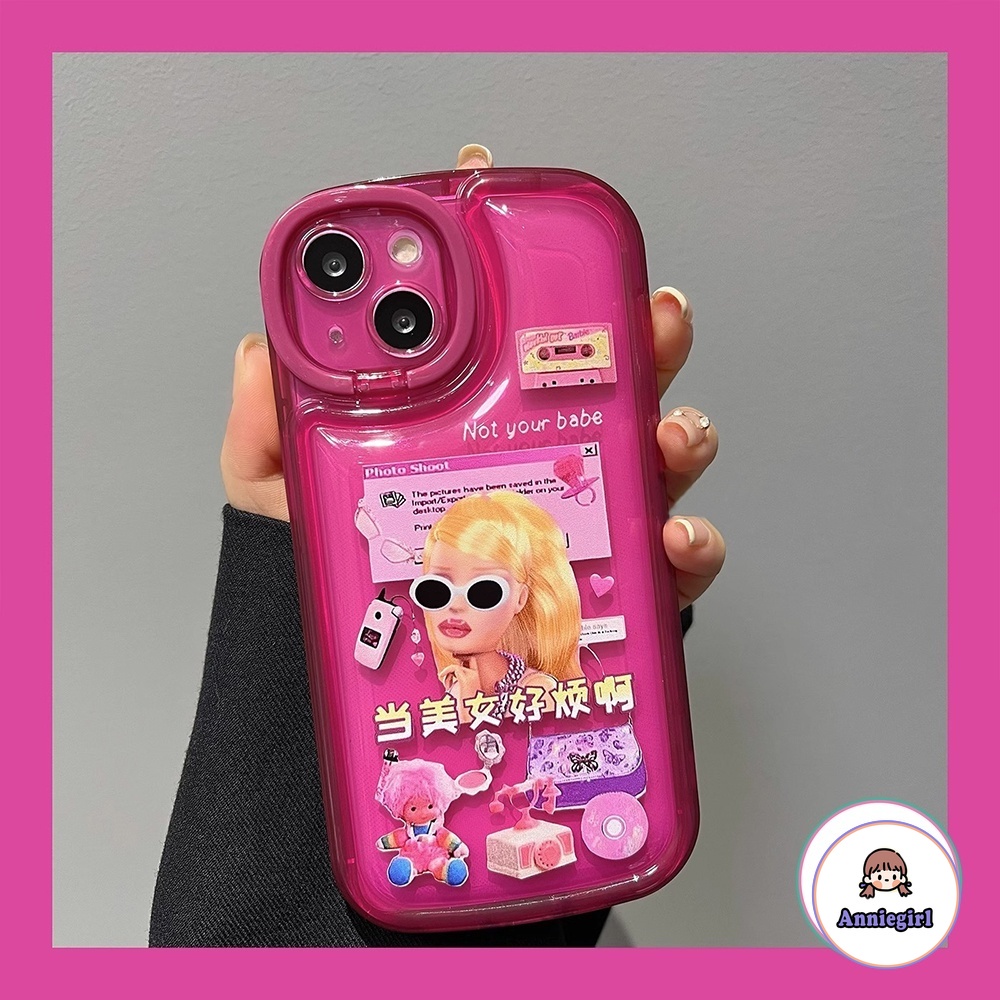 Ốp Điện Thoại Đệm Khí Chống Rơi Hình Hoa Hồng / Cô Gái Mỹ Cho iPhone 14 Pro Max 13 12 11 Pro Max 14plus