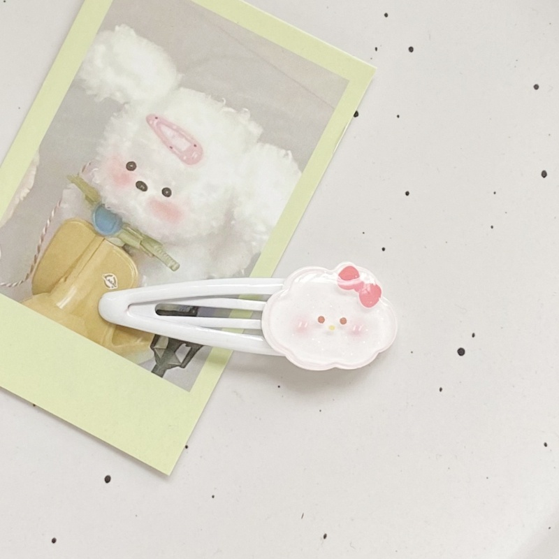 Kẹp Tóc Mái Hình Đám Mây / Má Hồng Hoạt Hình Y2K Dành Cho Bạn Nữ Thanh Thiếu Niên