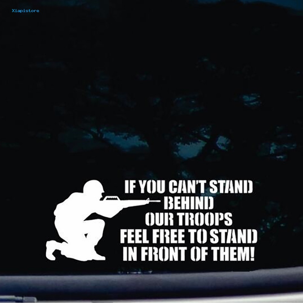Miếng Dán Trang Trí Xe Hơi / Cửa Sổ Hình Chữ Tiếng Anh / Người Lính Vui Nhộn